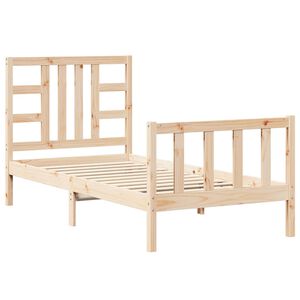 vidaXL Posteľ bez matraca 90x190 cm mas&iacute;vna borovica