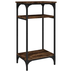 vidaXL Bočn&yacute; stol&iacute;k dymov&yacute; dub 40x30x75 cm spracovan&eacute; drevo
