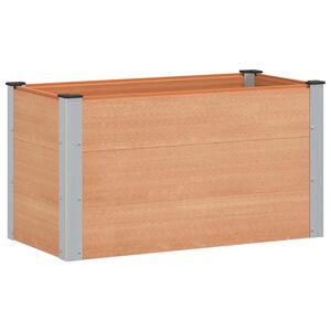 vidaXL Vyv&yacute;&scaron;en&yacute; z&aacute;hradn&yacute; z&aacute;hon Hned&aacute; 100 x 50 x 54 cm WPC a hlin&iacute;k