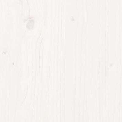 vidaXL Záhradná pohovka s opierkou ruky biela 69x62x70,5 cm borovica