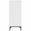 vidaXL Serv&iacute;rovacia skriňa Vysok&yacute; lesk bielej 89,5 x 33 x 82 cm