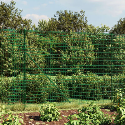 vidaXL Drôtený plot zelený 1,4x10 m pozinkovaná oceľ