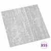 vidaXL Podlahov&eacute; dosky 55 pcs Biely 5,11 m&sup2; PVC