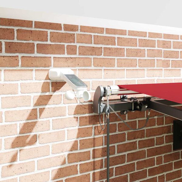 vidaXL Textília na slnečník s Červená 450 × 350 cm Polyester