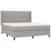 vidaXL Boxspring posteľ s matracom bledosiv&aacute; 180x200 cm l&aacute;tka