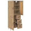 vidaXL Highboard Remeseln&yacute; dub 69,5 x 34 x 180 cm Kompozitn&eacute; drevo