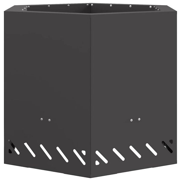 vidaXL Bezdymov&yacute; ohnisko Čierna 58 x 58 x 51 cm Oceľ