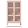 vidaXL Highboard Pink 68x39x123 cm Oceľ
