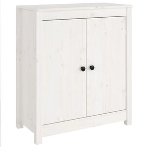vidaXL Komoda biela 70x35x80 cm borovicov&yacute; mas&iacute;v