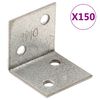 vidaXL Uhlov&eacute; konzoly 150 ks 2 mm 30x25x30 mm pozinkovan&aacute; oceľ
