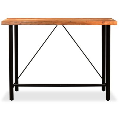 vidaXL Barový stolík, akáciový masív 150x70x107 cm