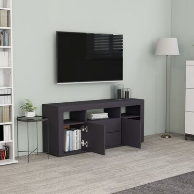 vidaXL TV skrinka, sivá 120x30x50 cm, kompozitné drevo