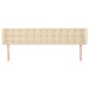vidaXL Čelo postele so z&aacute;hybmi kr&eacute;mov&yacute; 183x23x78/88 cm l&aacute;tka