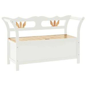 vidaXL Lavica biela 107x45x75,5 cm mas&iacute;vna jedľa