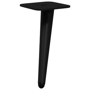 vidaXL Stožiarov&eacute; Nohy 2 ks Čierna 56 x 56 x 100 mm Železo