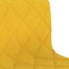 vidaXL Otočn&eacute; jed&aacute;lensk&eacute; stoličky 4 ks horčicovo-žlt&eacute; zamatov&eacute;