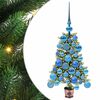 vidaXL Vianočn&yacute; stromček s 150 LED-i so stojanom Zelen&aacute; 65 cm PE