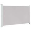 vidaXL Zaťahovacia bočn&aacute; mark&iacute;za na terasu 180x314 cm, siv&aacute;
