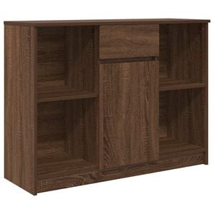 vidaXL Komoda so z&aacute;suvkou, hned&yacute; dub 101x35x76 cm, kompozitn&eacute; drevo