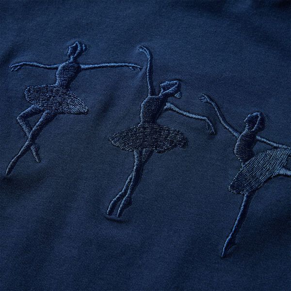 Detské tričko s dlhými rukávmi námornícke modré 104