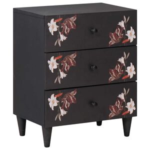 vidaXL Nočn&yacute; stol&iacute;k Viacfarebn&yacute; 50 x 33 x 60 cm Mas&iacute;vne mango drevo