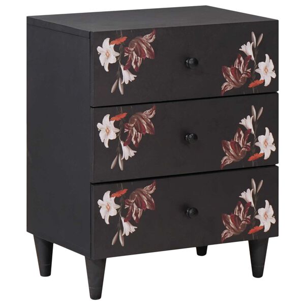 vidaXL Nočný stolík Viacfarebný 50 x 33 x 60 cm Masívne mango drevo