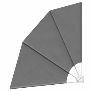 vidaXL Z&aacute;clona na balk&oacute;nov&eacute; s&uacute;kromie 115 x 115 cm Polyester Svetlosiv&aacute;