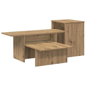 vidaXL Konzolov&yacute; st&ocirc;l Remeseln&yacute; dub 91,5 x 35 x 38,5 cm