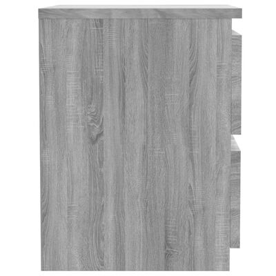 vidaXL Nočný stolík sivý sonoma 30x30x40 cm spracované drevo