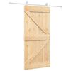 vidaXL Posuvn&eacute; dvere Pr&iacute;rodn&aacute; a biela 95 x 210 cm