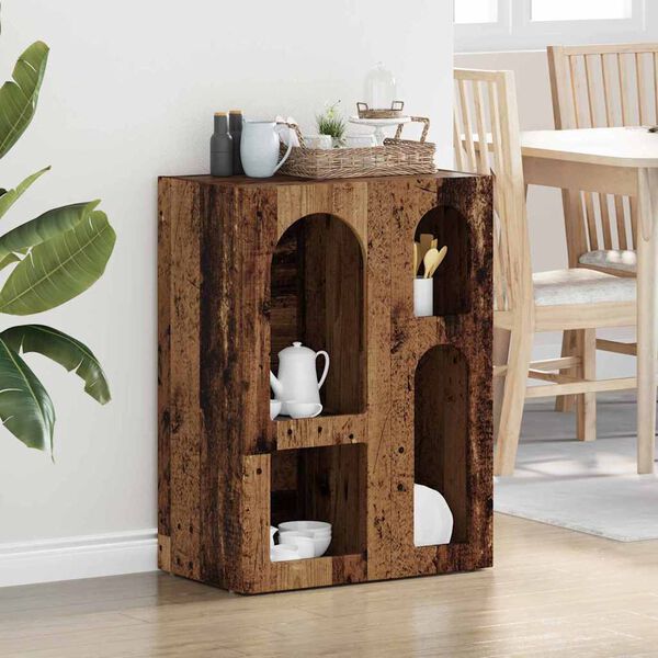 vidaXL Serv&iacute;rovacia skriňa Star&eacute; drevo 59 x 35 x 80.5 cm