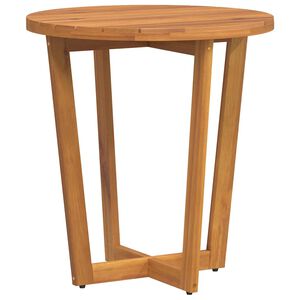 vidaXL Okr&uacute;hly z&aacute;hradn&yacute; bočn&yacute; stol&iacute;k &Oslash;70x75 cm mas&iacute;vne ak&aacute;ciov&eacute; drevo