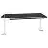 vidaXL Voľne stojaca mark&iacute;za 6 x 3 m Polyester Antracitov&aacute;