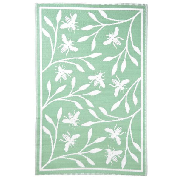 Esschert Design Vonkajší koberec 182x122 cm potlač so včelami