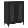 vidaXL Highboard Čierny dub 69,5 x 34 x 180 cm Kompozitn&eacute; drevo