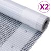 vidaXL Celty Leno 2ks 260 g/m&sup2; 3x2 m biele