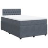 vidaXL Boxspring posteľ s matracom, tmavosiv&aacute; 120x190 cm, zamat