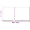 vidaXL Priehľadn&aacute; plachta s okami 2x6 m PVC