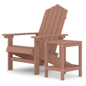 vidaXL Z&aacute;hradn&aacute; stolička Adirondack so stol&iacute;kom HDPE hned&aacute;