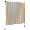vidaXL Vonkaj&scaron;ia roleta žlto-biela 150x270 cm l&aacute;tka a oceľ