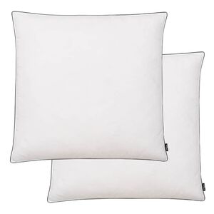 vidaXL Vank&uacute;&scaron;e 2 ks, v&yacute;plň z p&aacute;peria/peria, 80 x 80 cm, biele