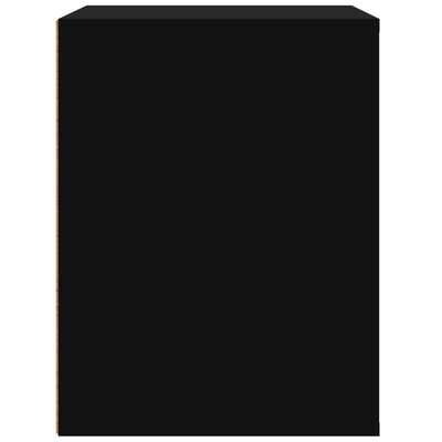 vidaXL Nástenný nočný stolík čierny 50x36x47 cm