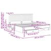 vidaXL R&aacute;m postele s čelnou doskou Biela 200 x 200 cm Kompozitn&eacute; drevo