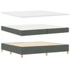 vidaXL Boxspring posteľ s matracom tmavo&scaron;ed&aacute; 90x190 cm Tmavo &scaron;ed&aacute;