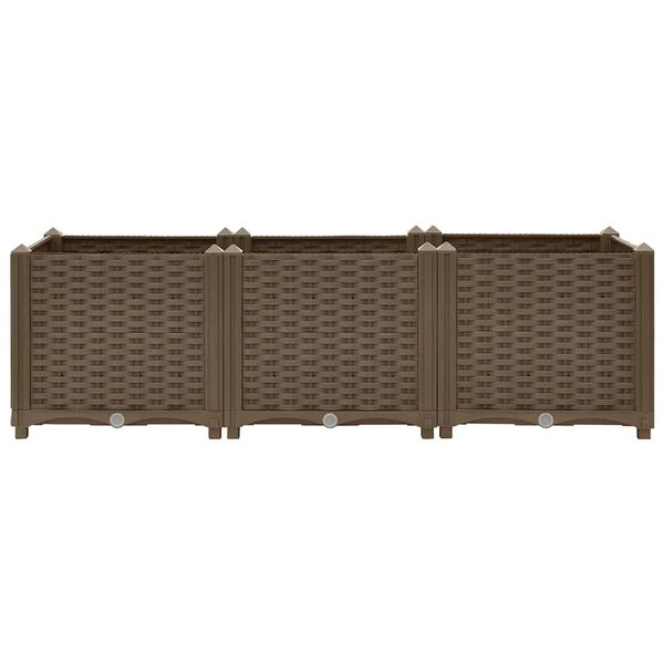 vidaXL Vyvýšený záhon 120x40x38 cm polypropylén