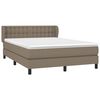 vidaXL Boxspring posteľ s matracom sivohned&yacute; 140x190 cm l&aacute;tka