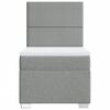 vidaXL Boxspring posteľ s matracom bledosivý 100x200 cm látka