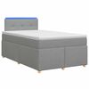 vidaXL Posteľ boxspring s matracom Svetlosiv&aacute; 120 x 190 cm L&aacute;tka