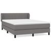 vidaXL Boxspring posteľ s matracom tmavosiv&aacute; 140x200 cm l&aacute;tka