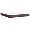 vidaXL Boxspring posteľ s matracom tmavohned&aacute; 180x200 cm l&aacute;tka